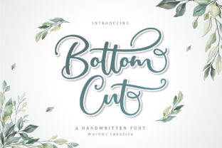 Bottom Cut: A Charming Calligraphy Font for Crafters
