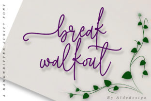 Break Walkout: A Signature Typeface for Editorial Elegance