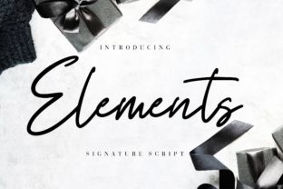 Elements: A Script Font with Versatile Elegance