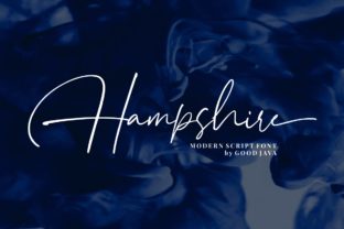 Hampshire: A Charming Script Font for Crafters and Creators