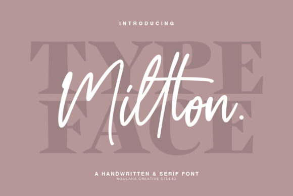 Millton Duo: A Font Pair for Elegant Editorial Design