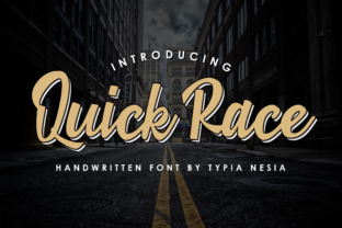 Quick Race: A Nostalgic Typeface for Modern Web Design