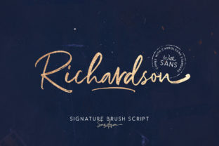 Richardson: A Signature Script Font for Editorial Elegance